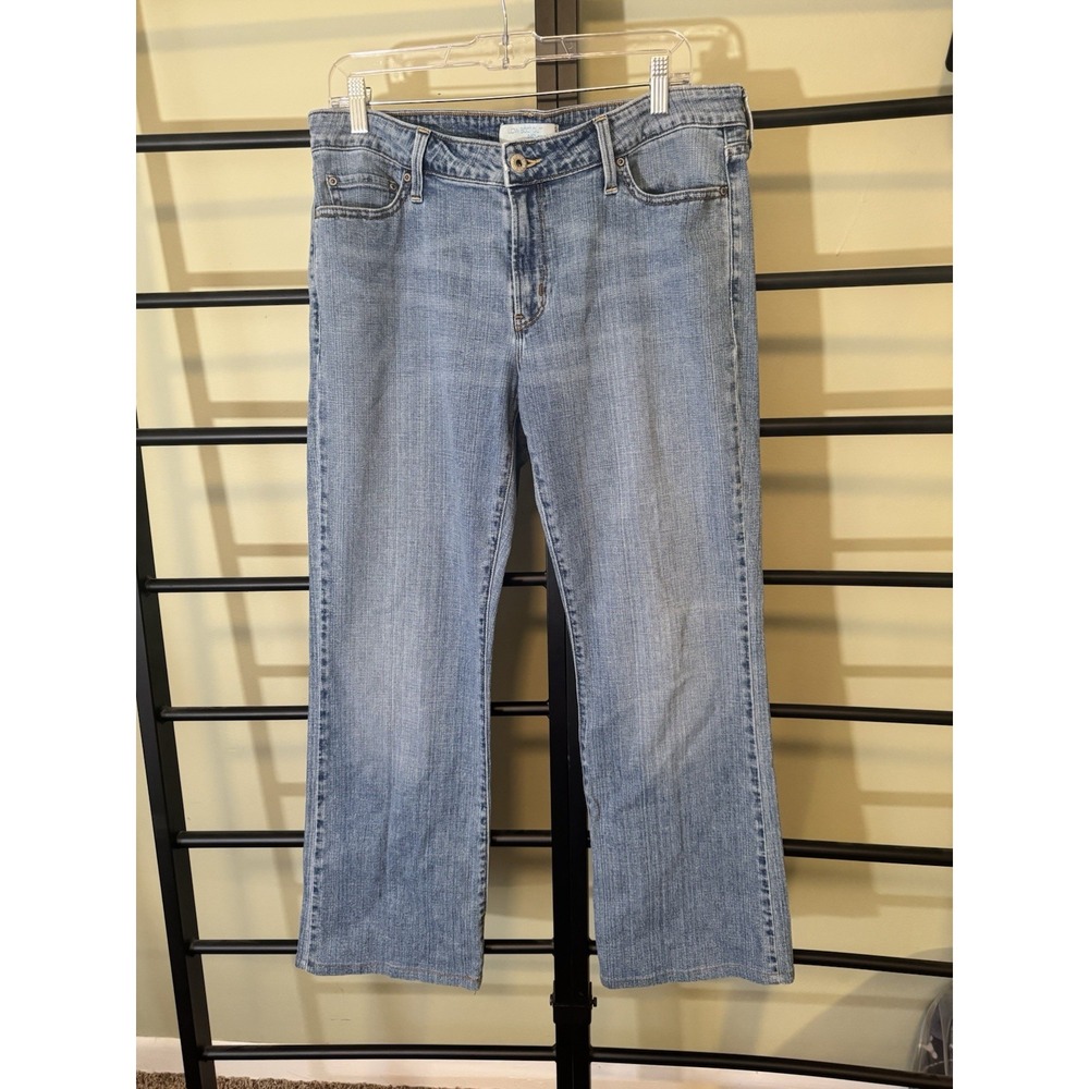 Levi's 545 Women's Size 14 Short Jeans Y2K Boot Cut Low Rise Light Wash Denim